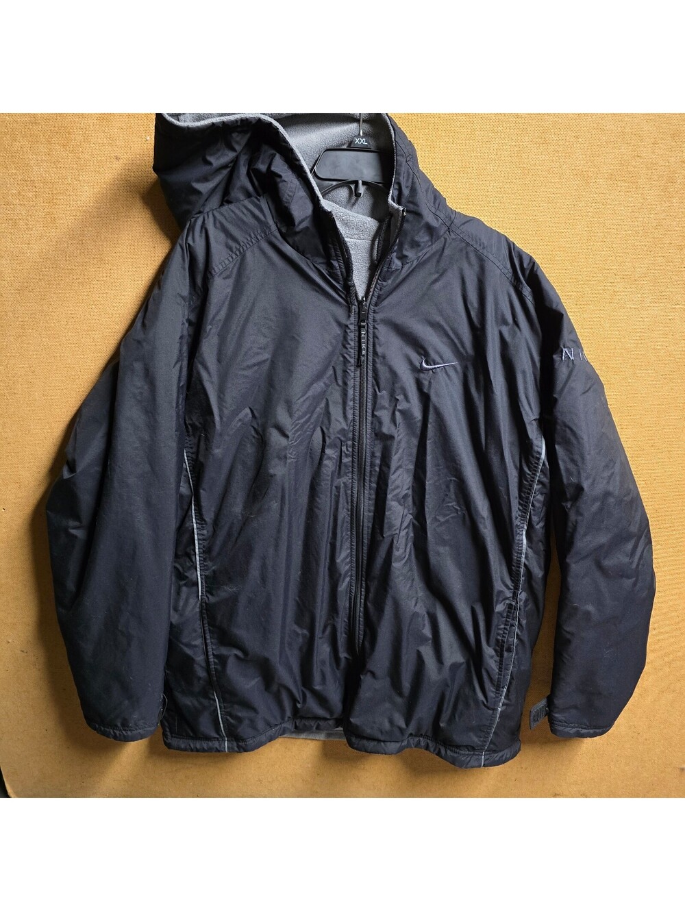 Nike Vtg Men's Water/Wind Resistant Reversible Hooded Jacket - Sz L Oversized